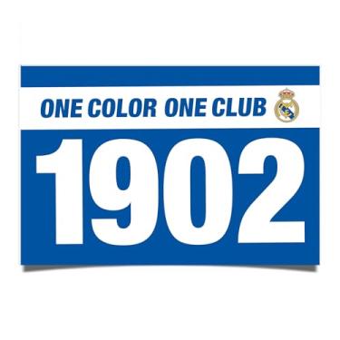 Imagem de Desert Cactus Pôster do Real Madrid FC Los Blancos Madridistas Futebol Futebol 28 x 43 cm Decoração de escritório Decoração Oficial Fan Gear (28 x 43 cm, Versão G)