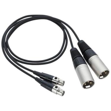 Imagem de Zoom Cabo TA3 balanceado TXF-8 para XLR, pacote com 2, para gravador de campo F8n e outros dispositivos, fêmea TA3 Mini XLR para macho XLR tamanho completo