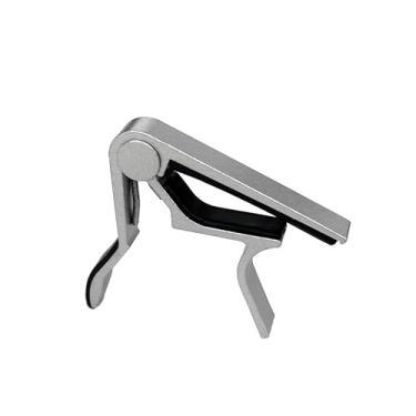 Imagem de Capo de guitarra, capo de troca rápida para guitarras acústicas e elétricas, adequado para guitarras folclóricas e outros instrumentos de corda (prateado)