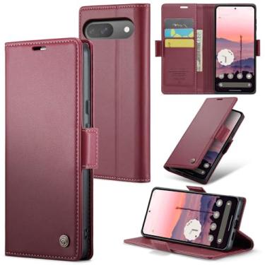 Imagem de XKchatpt Capa carteira para Google Pixel 9/9 Pro, capa de couro PU com [bloqueio RFID] [suporte de cartão] [função de suporte] capa protetora à prova de choque para celular Google Pixel 9/9 Pro