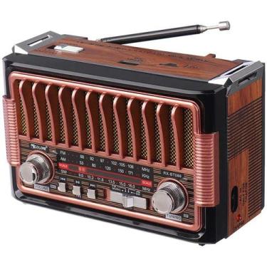 Imagem de Rádio Retro Portátil Bandas AM/FM/SW com Flashlight Entrada USB - Keed