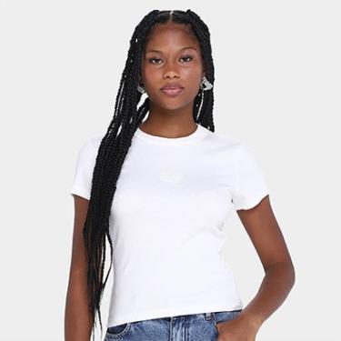 Imagem de Camiseta Colcci Baby Look Lisa Feminina-Feminino