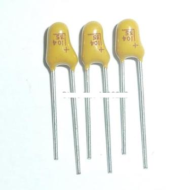 Imagem de 50 peças Capacitor de tântalo 0,1uF 35V 35V0.1uF DIP Radial OROAOBOMT
