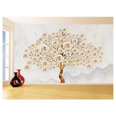 Imagem de Papel De Parede 3D Floral Textura Sala Flores 3,5M Xfl321 - Você Decor