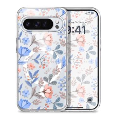 Imagem de Gencyfu Capa para Google Pixel 10 Pro XL, suporte para Magsafe, capa protetora magnética fina para celular Pixel 10 Pro XL 6,8 polegadas, pequena borboleta