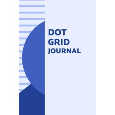 Imagem de Dot Grid Journal: 100 Pages, 6 x 9, Light Blue Abstract Cover Design, Matte Finish, Soft Cover