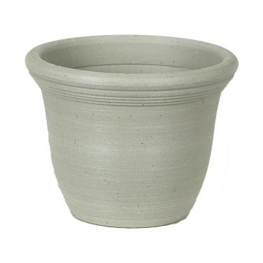 Imagem de Misco 709-026 Vaso de plástico Capri, 22 cm, cimento