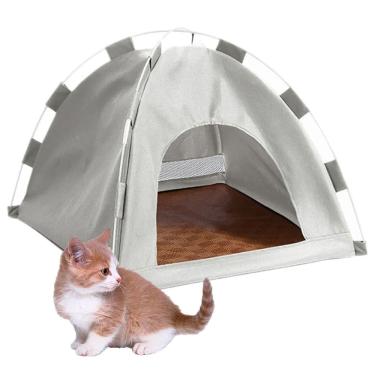 Imagem de Tenda Caminha Gato Cachorro Pet Animais Estimaçao Cabaninha Dobravel Portatil Casinha Arranhador Divertido Confortavel
