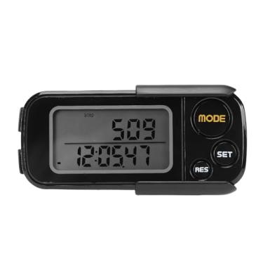 Imagem de Asixxsix Contador de passos simples, pedómetro portátil 3D preciso para caminhada, fácil de usar, bateria de longa duração, pedómetro 3D para caminhada.