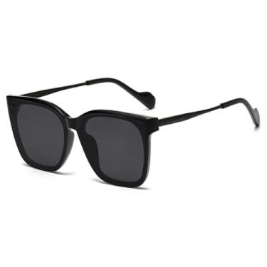 Imagem de JRLLFD Óculos de sol grandes da moda, femininos, uv400, masculinos, lentes espelhadas (3)