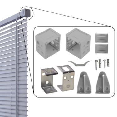 Imagem de Conjunto de Instalação Para Cortina Persiana Horizontal em PVC | Atlas - Cinza