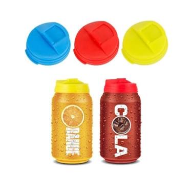 Imagem de 6 peças de tampas de lata de refrigerante, tampas reutilizáveis para latas de refrigerante, tampas de cerveja, tampa e protetor para cerveja, bebidas, suco, coca