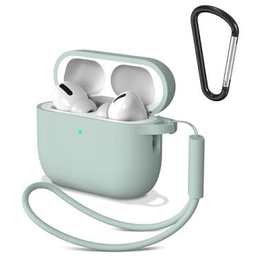 Imagem de Meliya Capa para AirPods Pro 3 2025 com cordão e chaveiro, capa protetora de silicone macio para Apple AirPods Pro 3ª geração, proteção total, suporta carregamento sem fio, suculenta