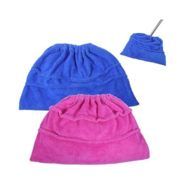 Imagem de Capa de Vassoura e Esfregão de Chão 2 Peças – Refil de Pano Microfibra Lavável, Alta Absorção, Ideal para Limpeza Doméstica(COR ALEATÓRIA) TAMANHO ÚNICO 34X18CM