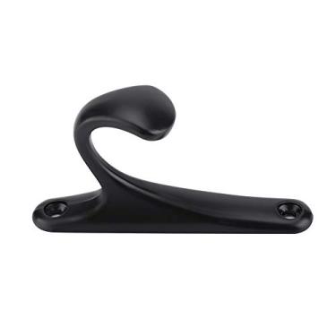 Imagem de GLOGLOW Gancho Preto Fosco, Gancho de Casaco Moderno para Toalhas e Roupas, Armário de Vestiário de Banheiro, de Parede de Liga de Zinco de 3,35x1,77x0,83 Polegadas, Nan (Preto fosco)