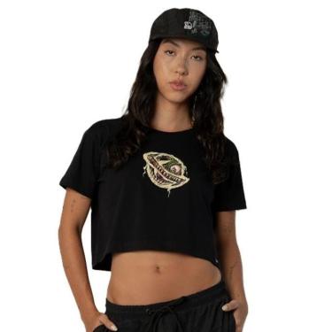 Imagem de Cropped Lost 22622810C Saturn Zombie - Preto-Feminino