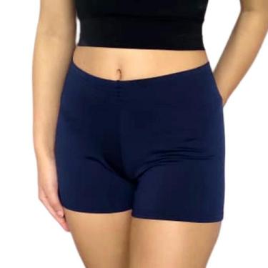 Imagem de Short Feminino Curto Justo Elástico Liso Suplex Pp ao Plus Size - Serd