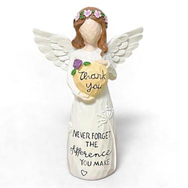 Imagem de Presentes de agradecimento para mulheres, presentes de agradecimento cristão, estatuetas de anjo esculpidas pintadas à mão para expressar gratidão, presente de agradecimento inspirador para