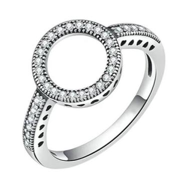 Imagem de 925 prata esterlina safira arco flor tamanho 6 7 8 9 anel de casamento