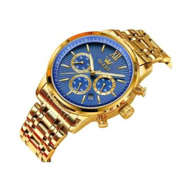 Imagem de Relógio De Quartzo Masculino Automático Com Data Em Aço Inoxidável Dou