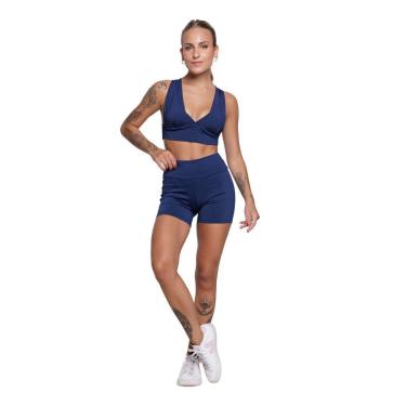 Imagem de Conjunto Fitness Feminino Vekyo – Top com Bojo + Short Suplex para Academia e Treino-Feminino