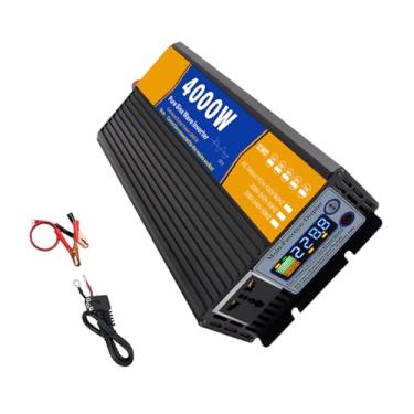 Imagem de 72v to 230v,Inversor de Onda Senoidal Pura 4000W (Pico) DC12V-72V para AC 110V/230V de Baixa Frequência para Energia Solar, com Ecrã LED e Tomadas AC