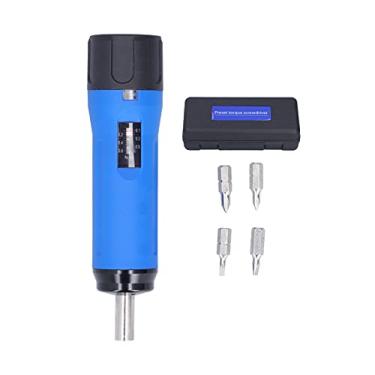 Imagem de Chave de fenda de torção predefinida Ferramenta manual de chave de torção ergonômica com medição de torque ajustável para manutenção de hardware industrial ABS Alumínio Tomada de (quadrado-6 (0,6 mm))