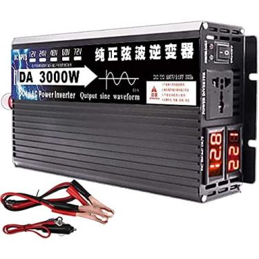 Imagem de Inversor De Energia De Onda Senoidal Pura 3000W/4000W DC12V/24V/48V/60V A 110V/220V AC Conversor Para Laptop, Pad, Telefones,12vTo220v,3000W,Collector88