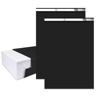 Imagem de Vapulcio Envelopes de poliéster 40,6 x 53,3 cm, 10 peças, envelopes de plástico preto com espessura de 2,36 mm, sacos de envio impermeáveis e resistentes a rasgos para roupas, sacos de poliéster