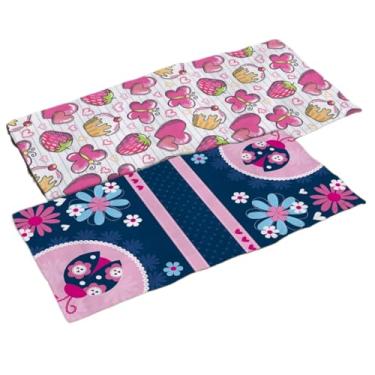 Imagem de Kit 2 Toalhas Praia e Banho Estampadas,Algodão Pelúciado Premium,Ideal para Família, Piscina(TO-1057/1058)