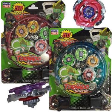 Imagem de Kit Beyblade 5d Tornado Speed Top Arena Metal Fusion