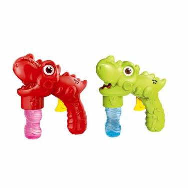 Imagem de Pistola de Bolhas Dinossauro Infantil com Refil Olar Home - Olar-Home
