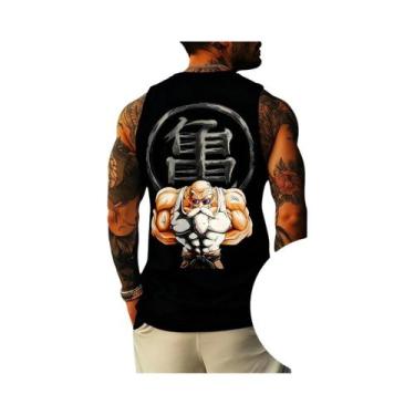 Imagem de Camiseta Regata Sem Mangas Super Saiyan Master Roshi Dragon Ball Gym H