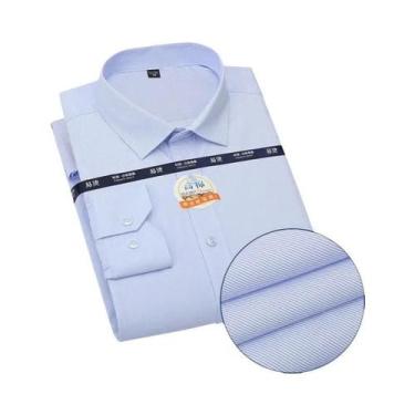 Imagem de Camisa Social Masculina Branca De Manga Longa, Design Clássico Básico 