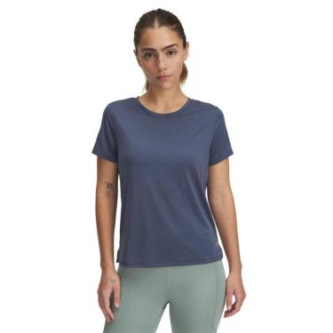 Imagem de Camiseta de Corrida Under Armour Launch Feminina PP Cinza-Feminino