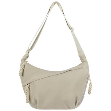 Imagem de avirl Bolsa tiracolo Crescent moderna bolsa tiracolo feminina pequena, Branco