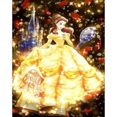 Imagem de JYLMOOD Kits de pintura de diamante de desenho animado para adultos, kits de arte de diamante 5D para iniciantes, faça você mesmo, broca completa, strass com ferramentas, acessórios para decoração de