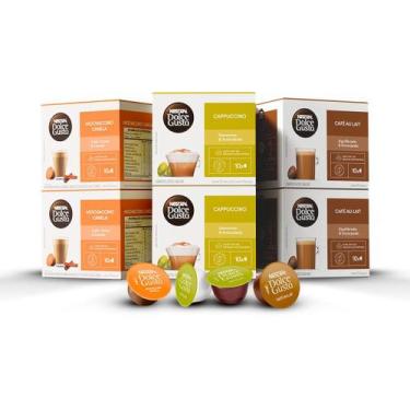 Imagem de Kit 60 Cápsulas Nescafé Dolce Gusto - Mochaccino Canela, Cappuccino e 