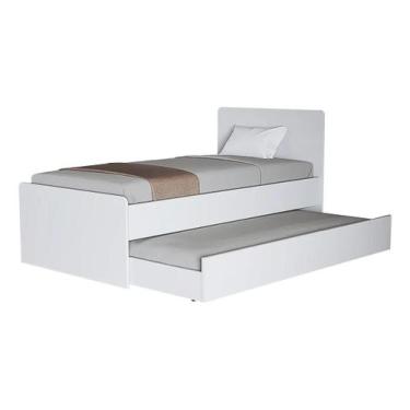 Imagem de Bicama Solteiro com Cama Auxiliar Deslizante, Estrutura Resistente e D