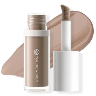 Imagem de YOUNG VISION Contorno do bronzeador líquido, bronzeador líquido coreano de longa duração, não pegajoso, à prova d'água, brilho bronzeado para rosto e bochechas, contorno de água pigmentada hidratante