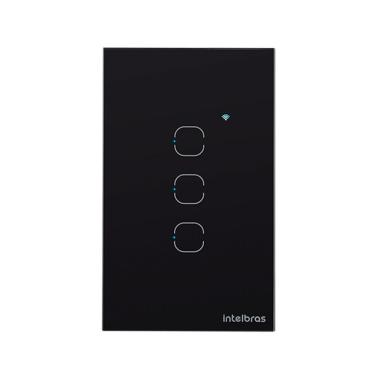 Imagem de Interruptor Smart Wi-fi Touch 3 Preto Ews 1003 4850018