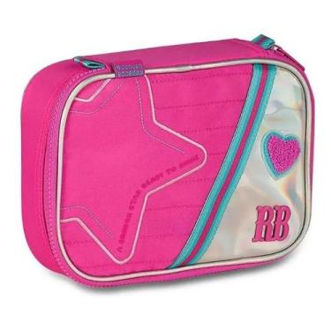 Imagem de Estojo Simples Escolar Feminino Rebeca Bonbon Holo Shine Coleção 2026 