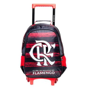 Imagem de Mochila Escolar com Rodas 16 Flamengo 16350 - Xeryus