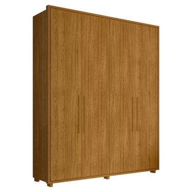 Imagem de Guarda Roupa Casal Greco 4 Portas Mdf 188 Cm Cumaru Madetec