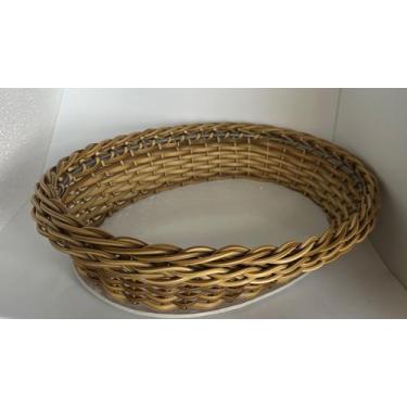 Imagem de Cesto em Vime Sintético para Exposição de Pães OVAL - 38 X 28 X 8cm - 