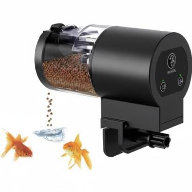 Imagem de Alimentador Automático para Peixes Inteligente 100ml Timer 12 e 24h Aq