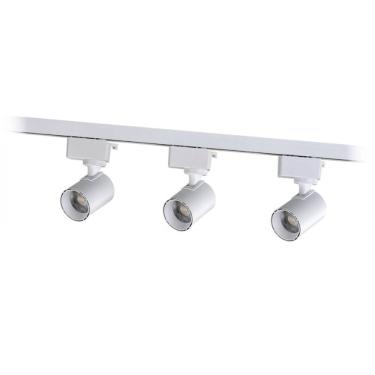 Imagem de Kit Trilho LED 1m Foxlux 3 Spots 5W 3000K Branco Bivolt