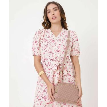 Imagem de Bolsa Transversal Crossbody Feminina Matelassê Marisa-81415, UN, Rosa