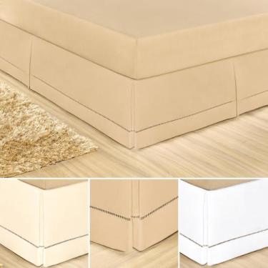 Imagem de Saia para box casal size veste fácil 180 fios algodão + luxo - RG Shop
