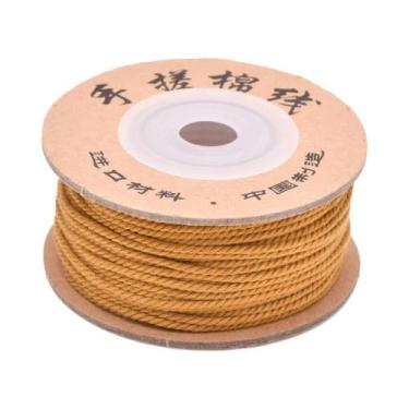 Imagem de Corda De Algodão Trançada De 3 Fios Para Macramê, Fio Para Miçangas, C